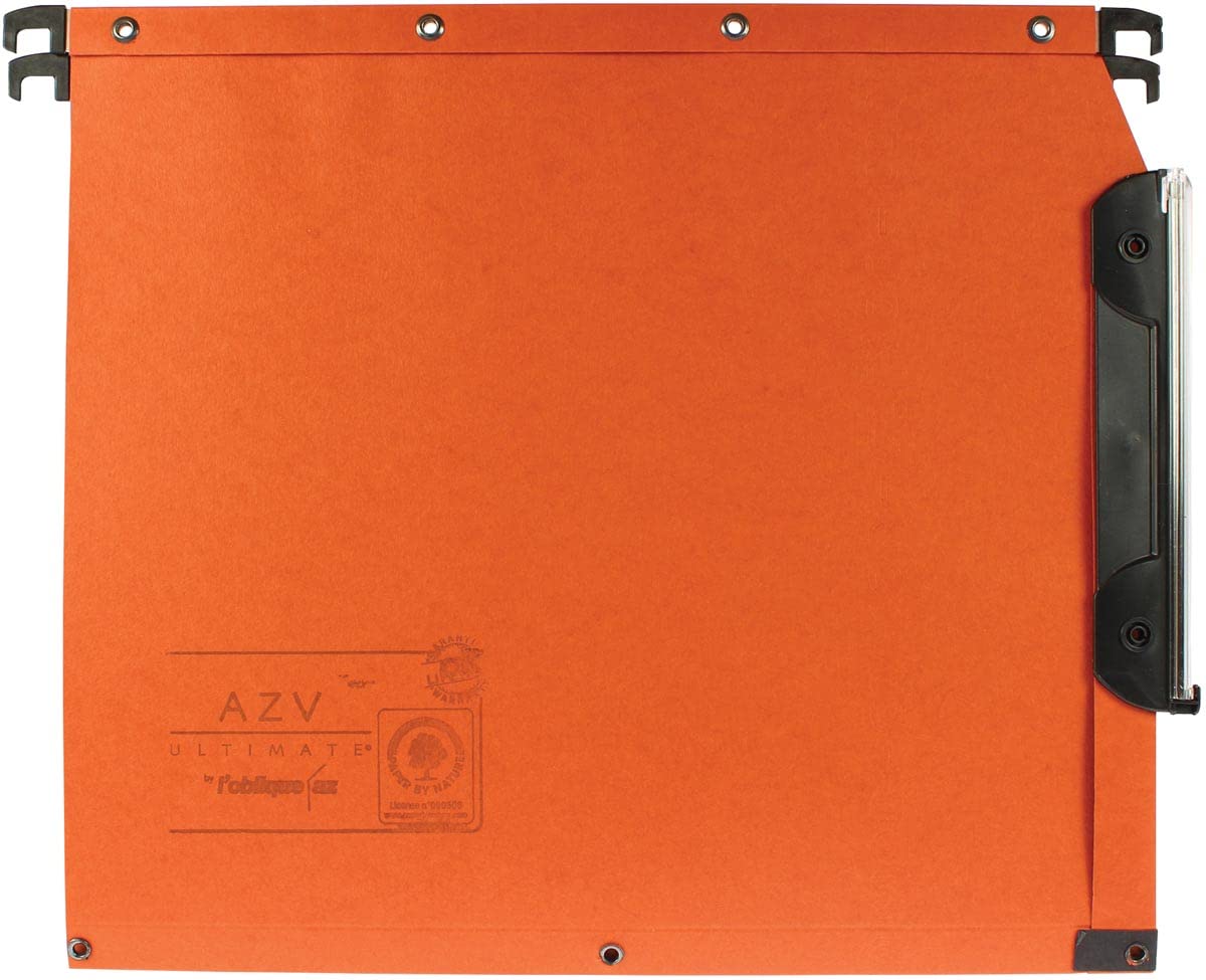 L' Oblique 39411 cartella sospesa AZV Ultimate 02 240 g Armadio interasse 330 mm H 275 mm Fondo 30 Portaetichette Scatola di 25 Kraft