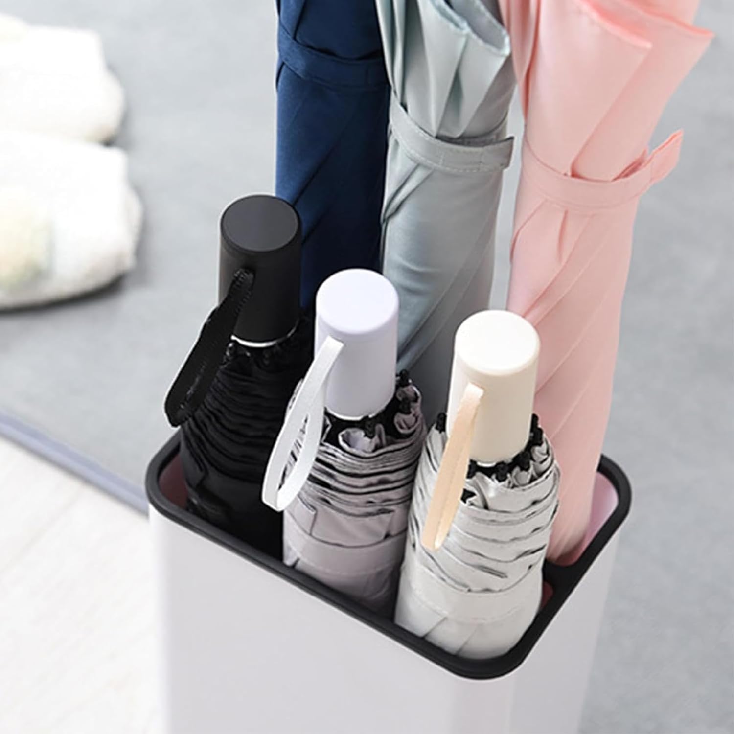 Umbrella Holder Home Livingroom Umbrella Storage Rack Hotel Lobby 6-Hole Long and Short Umbrella Drainable Floor-Standing Umbrella Bucket Umbrella Stand