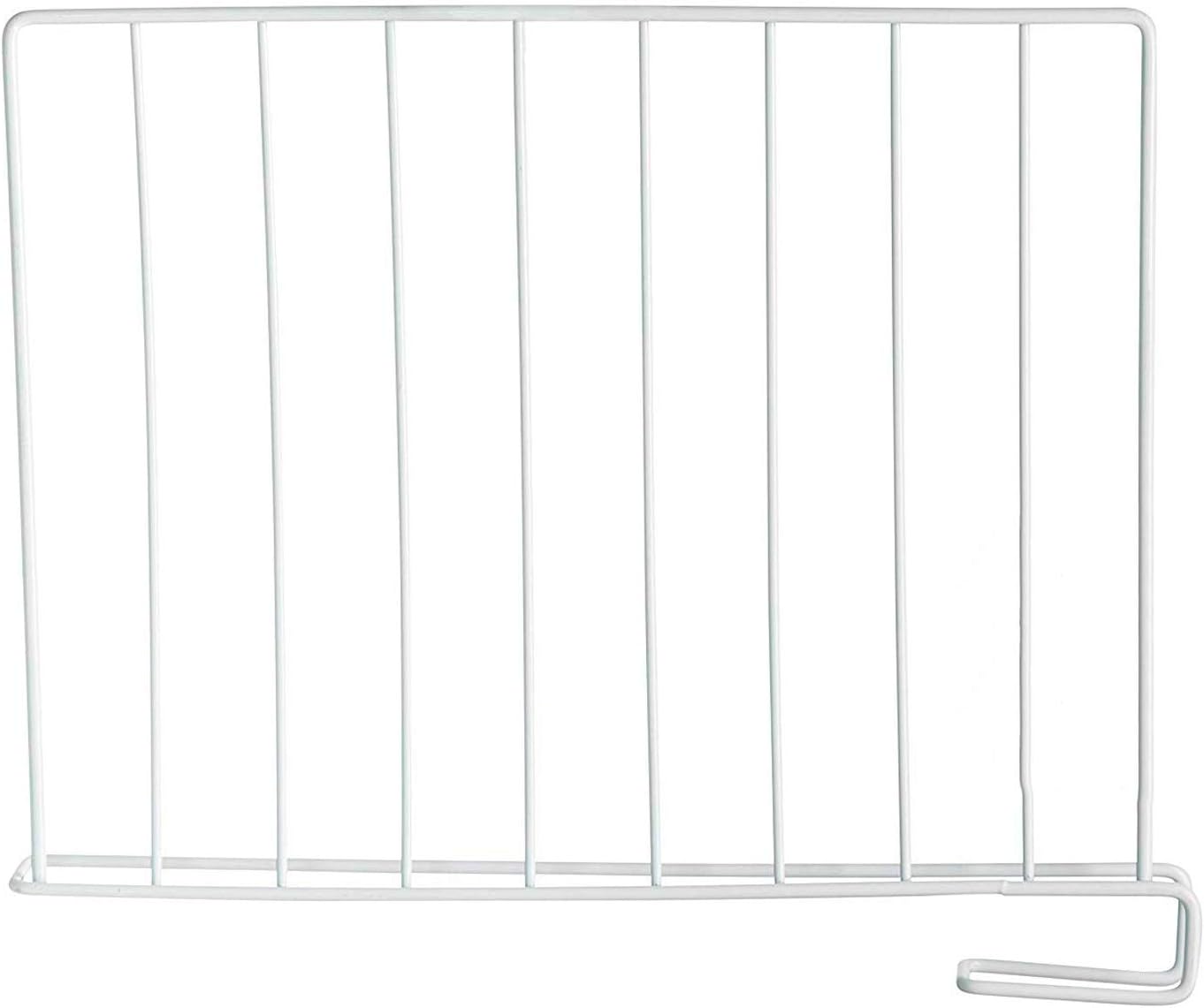 StorageMaid Metal Shelf Dividers for Wood Shelves Closet