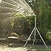 Eden 94152 PRO Heavy Weight Telescoping Tripod (5.37 lbs) Multi-Pattern Turbo Gear Drive Sprinkler, w/Quick Connect Starter Kit, 360 Degree Coverage