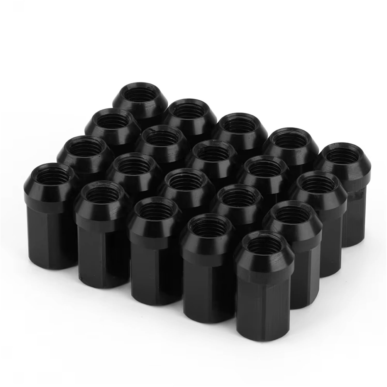 Pernos de Rueda Compatible Con Kia Tuercas De 17 Mm M12X1. Tuercas De Bloqueo De Rueda De Aleación De Aluminio Tuercas Negras Tuercas De Rueda Accesorios Para Coche
