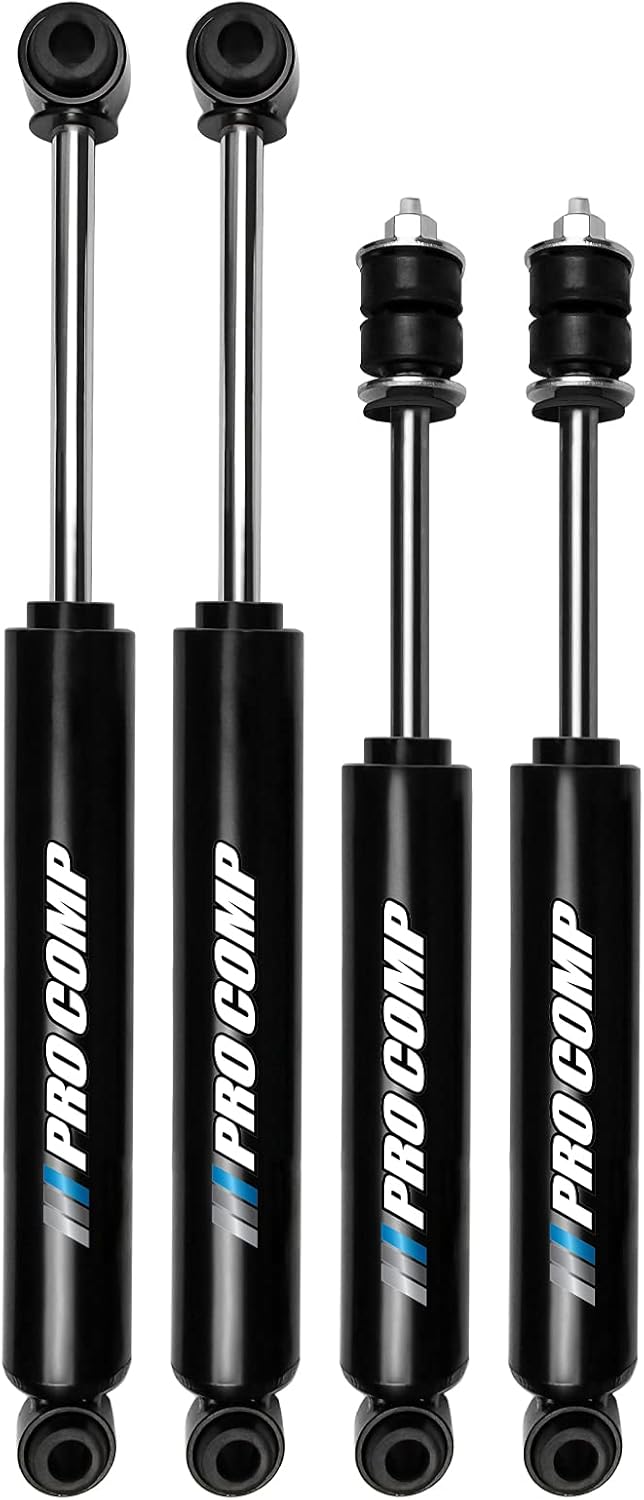 Wulf 1-3" Front 1.5" Rear Leveling Lift Kit with Pro Comp Shocks compatible with 2002-2005 Dodge Ram 1500 4X4 with Torsion Bar Suspension