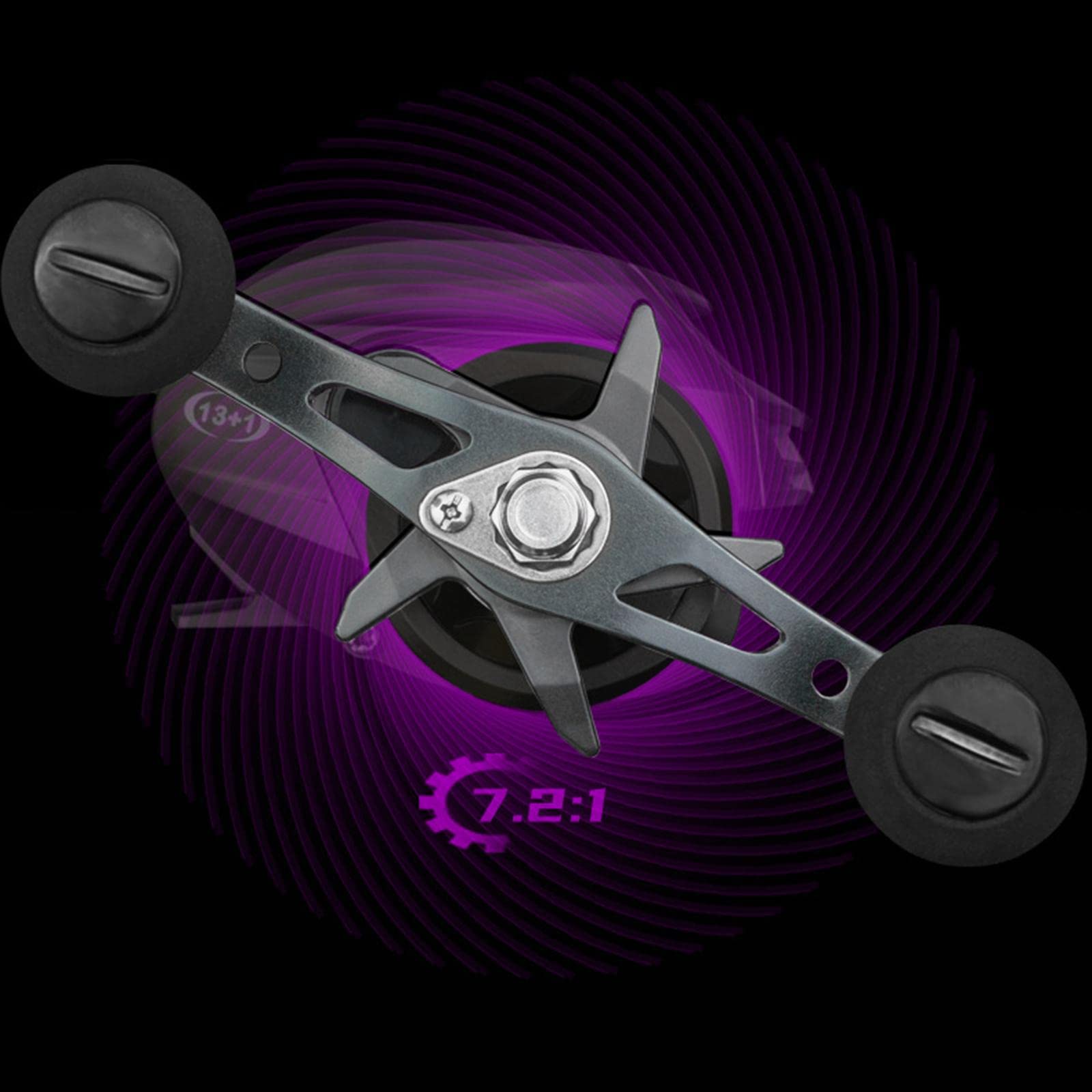 Cuque Roue de goutte d'eau 7.2:1 moulinet Baitcasting haute vitesse Force de freinage forte roue Cuque Roue de goutte d'eau 7.2:1 moulinet Baitcasting haute vitesse Force de freinage forte roue