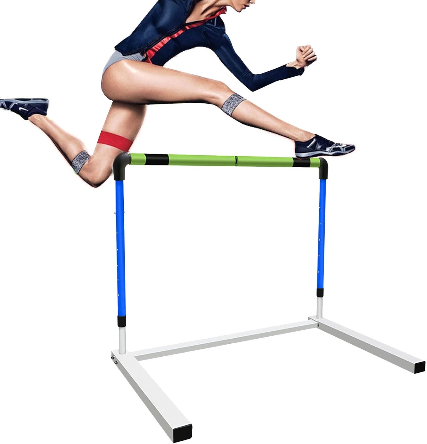 Foam & Metal Practice Hurdles for Track and Field,for Adult Athletes, Adjustable Height 30-42in Agility Hurdles,Hurdles Training Equipment for Athletes,Easy to Install(1pcs)