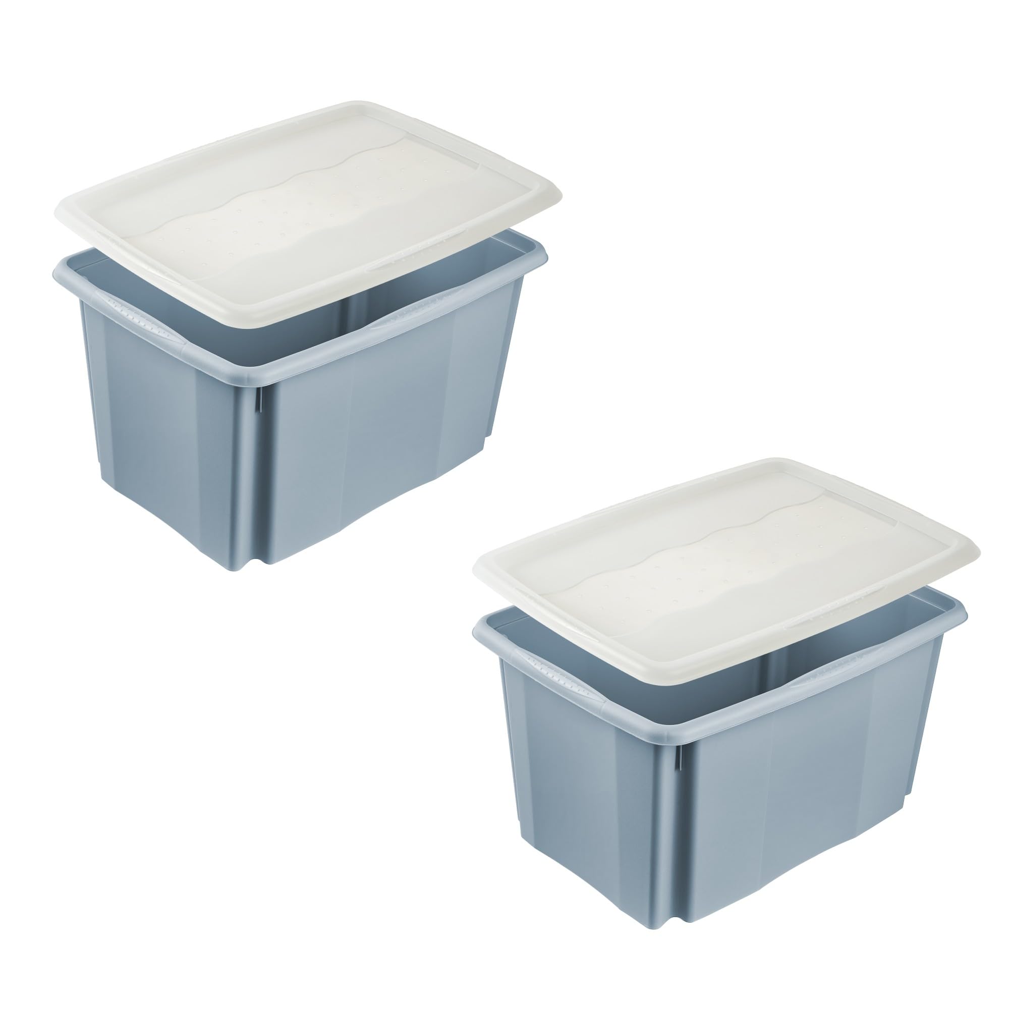 Keeeper set 2x Emil 45L + Emilia 45L paniers à linge ergonomiques