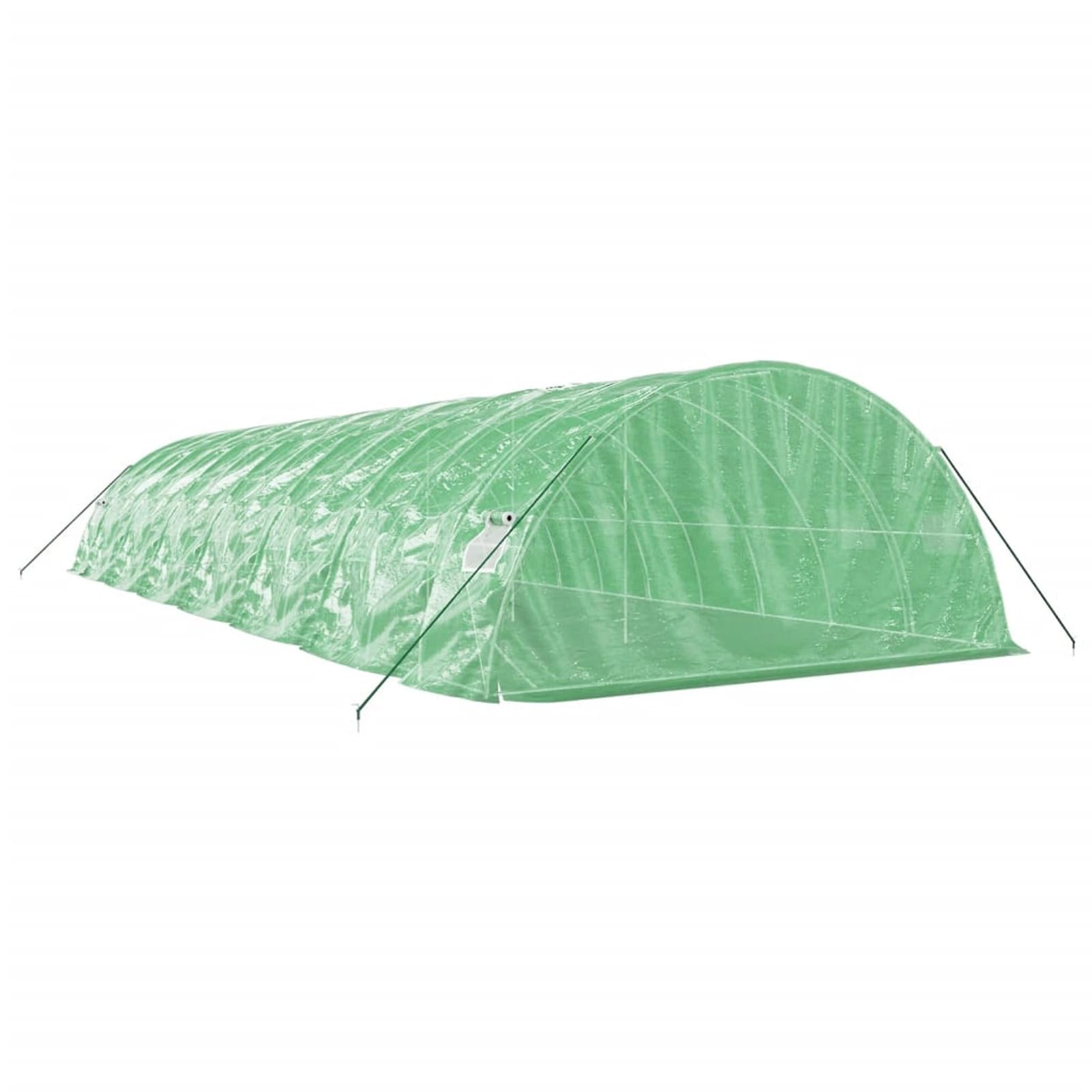 Homgoday Szklarnia ogrodowa, szklarnia ze stalową ramą zieloną 70 m² 14 x 5 x 2,3 m, szklarnia ogrodowa szklarnia ogród warzywny szklarnia balkonowa szklarnia szklarnia do roślin