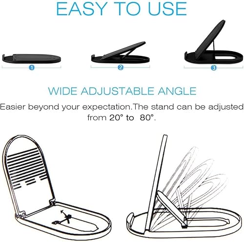 Miniatura 3 de Soporte plegable azul compatible con Samsung Galaxy A73, A54, A53, A33, A23, A14, A13, A03s - Soporte de viaje para escritorio