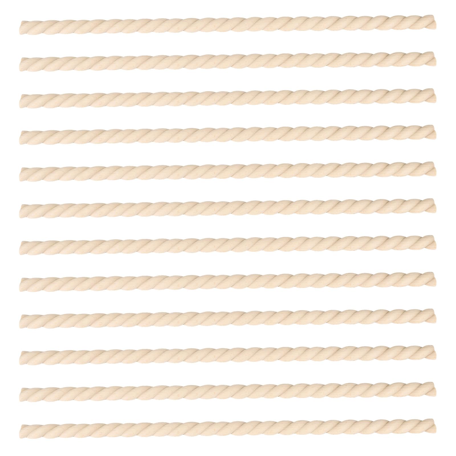12pcs Unfinished Wood Trim