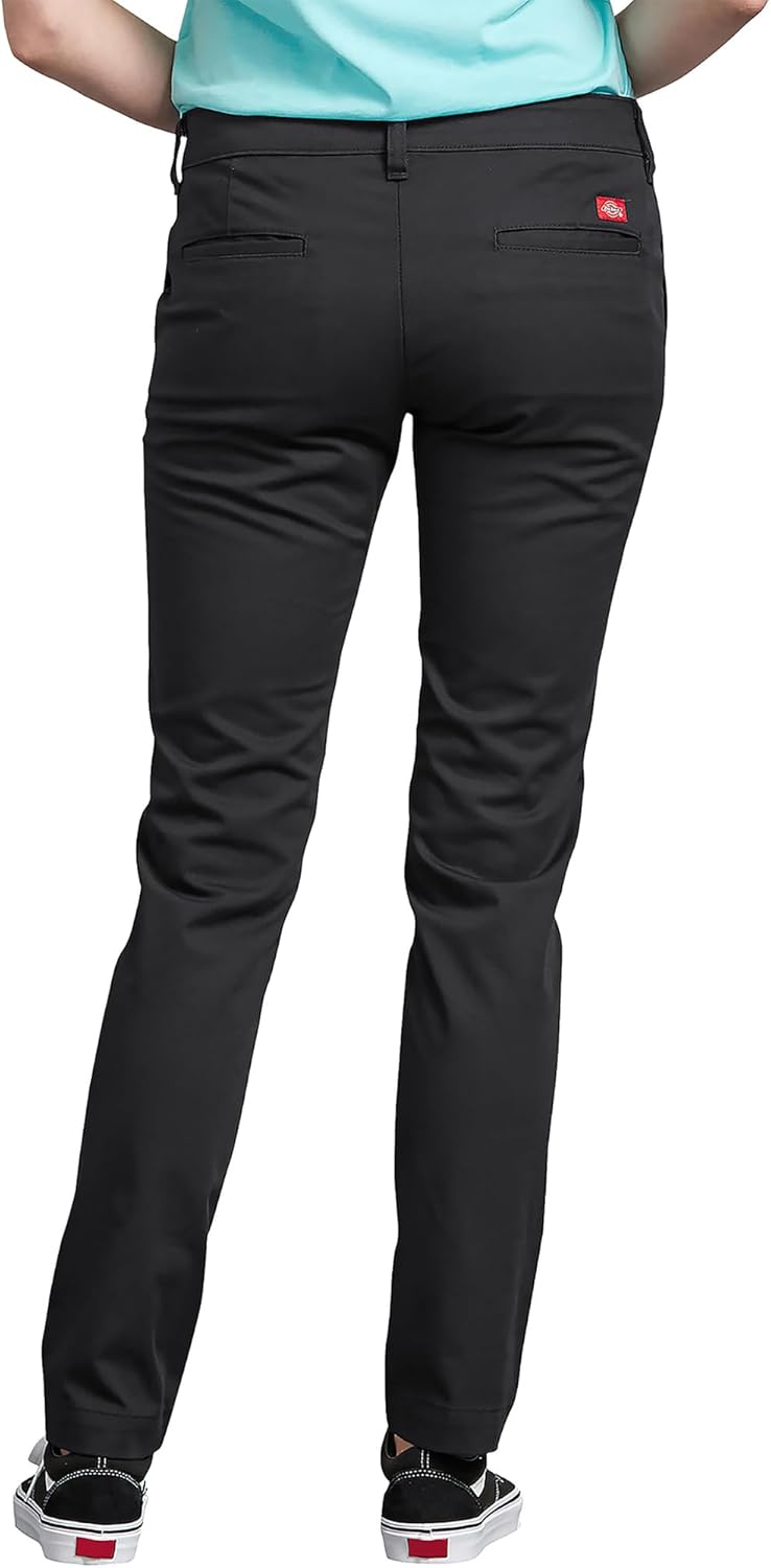 Dickies Womens Mid-Rise, Skinny Stretch Twill Pant - Image 2