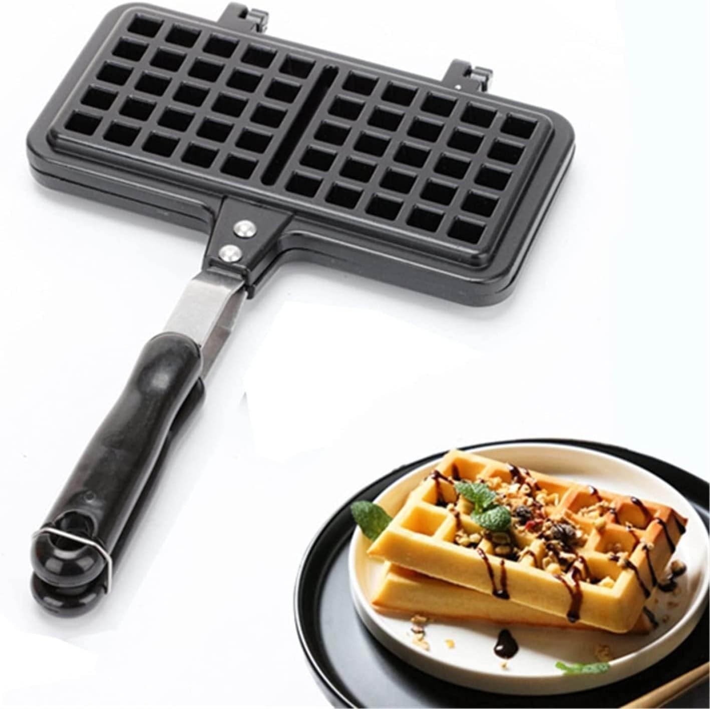 Stove Top Waffle Iron Non Stick Waffle Irons Waffle Maker
