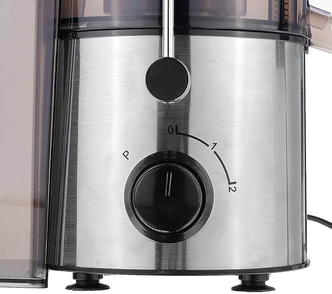 Extractor de Jugos Eléctrico 2 Velocidades 1000W Boca Ancha Acero Inoxidable Negro miniatura 5