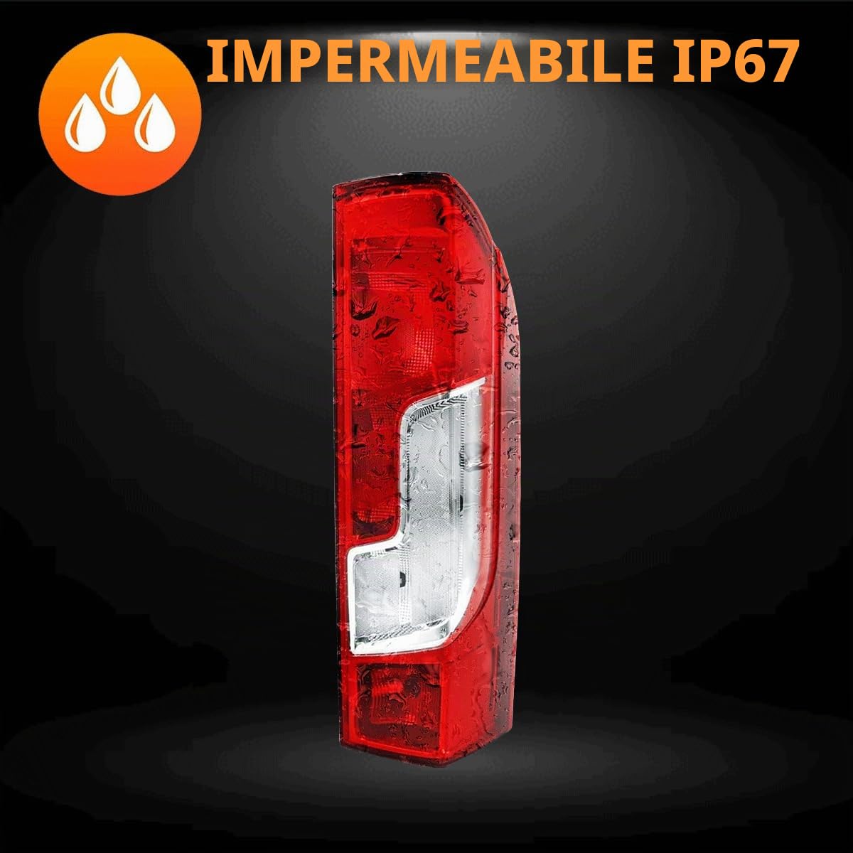 Generisch Fanale posteriore luce posteriore fanale destro compatibile con Peugeot Boxer Fiat Ducato Citroen Jumper 2014- E-Test 1612401680 1380672080 71778510