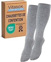 Vitasox Compression Socks, Travel Socks Cotton Unisex Compression Socks 2, 4 or 6 Pairs