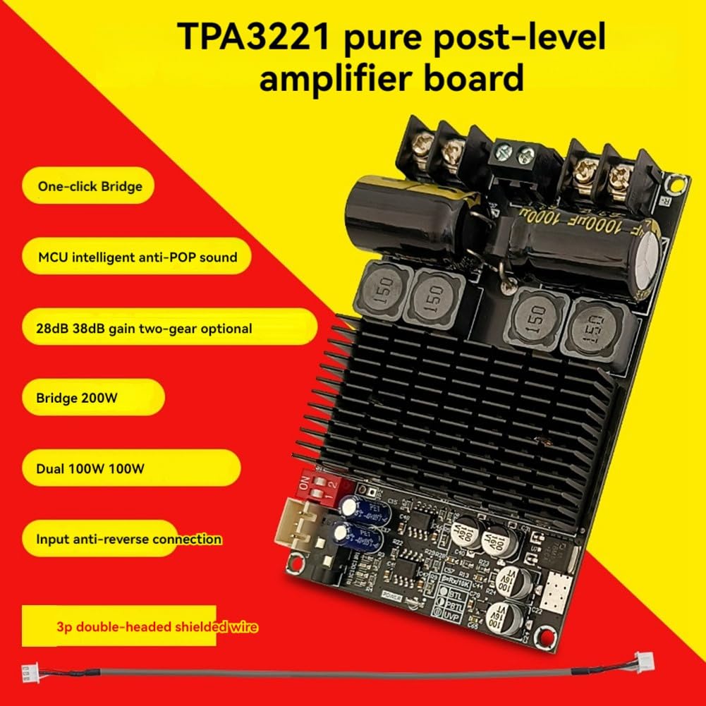 Moduł płytki wzmacniacza cyfrowego 2001 czysta tylna scena wysoka TPA3221 Stereo 100Wx2 moduł mono 200 W