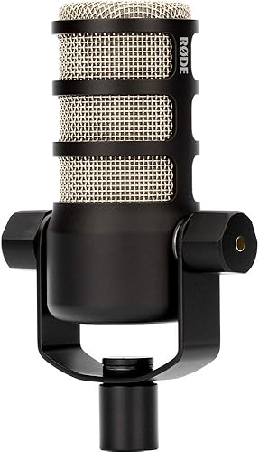 Miniatura 4 de Rode PodMic - Paquete de micrófono dinámico con brazo Rode PSA1+ Pro Studio, filtro RODE WS14 Pop para PodMic (negro), cable XLR- XLR, toallitas de