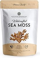 Vista 1 de Wildcrafted Sea Moss – Musgo marino irlandés saludable, musgo marino crudo de rocas y camas marinas de Santa Lucía – 4 oz seco hace 60-80oz Seamoss