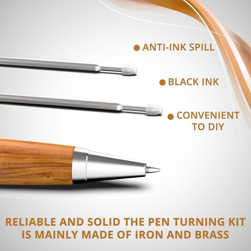 Twist Pen Kit Kit Penna per Woodurning 10 Pack Premium Slimline Pen Turning Forniture Forniture per fai da te
