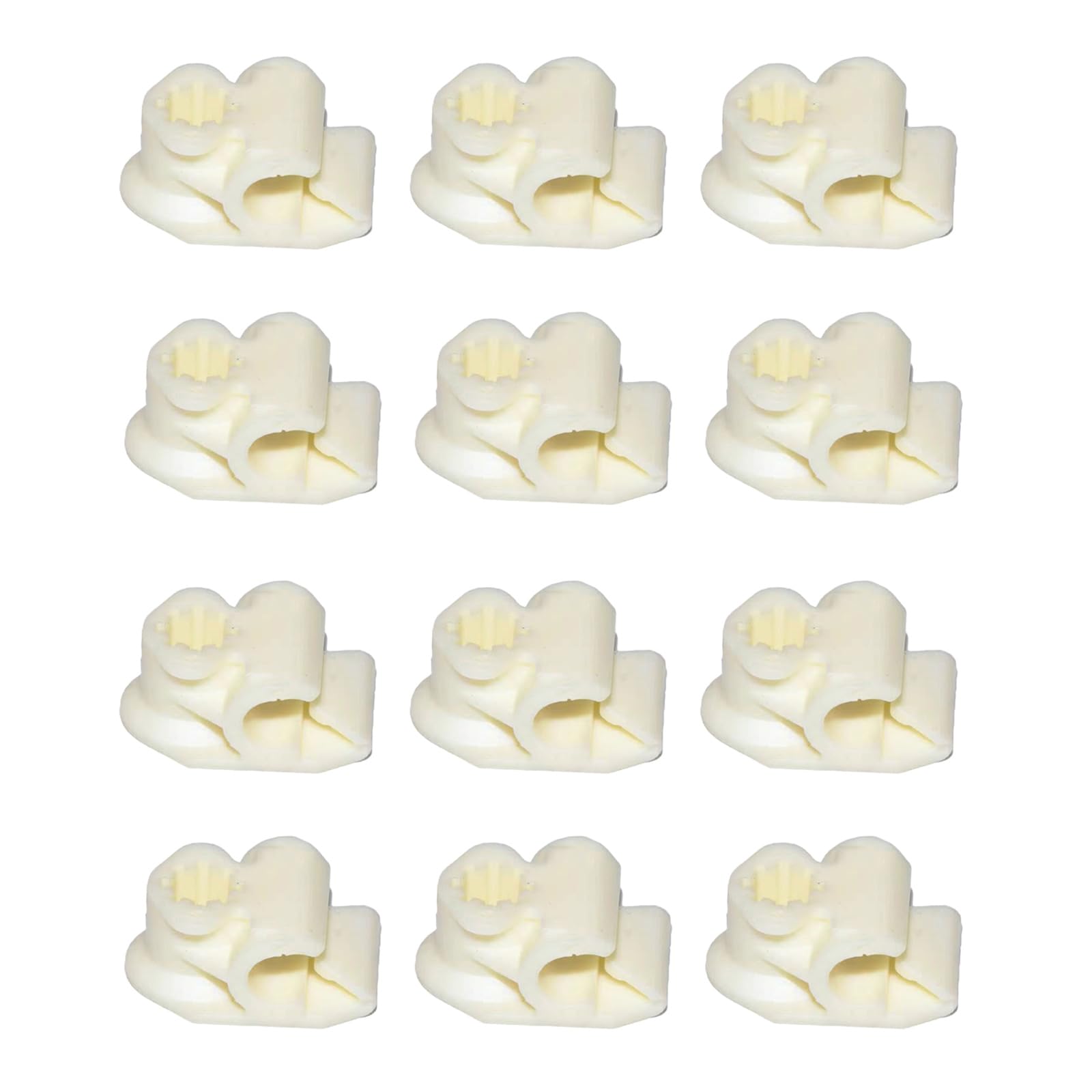 Rphonghong White Pack Of 12 Brake Hose Clips, Generic Brake Line Holder Brake Line Holder Compatible With Mk4 Golf Bora X6 Tdi Gti V5 V6 R32 For Brake Hose Attachments