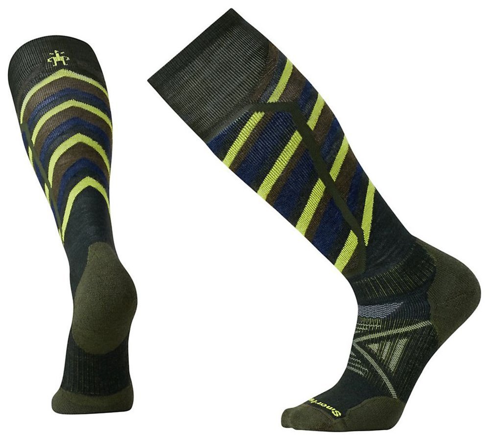 Smartwool Men's PhD Ski Medium Pattern Socks (Forest) Medium