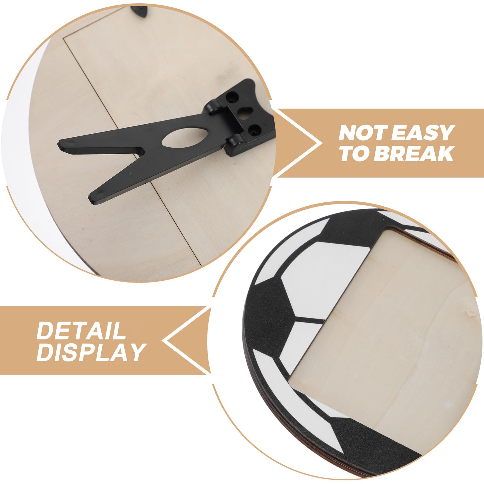 NUOBESTY 6 Piezas Marco de Fotos de Madera Negro para Escritorio y Mesa con Diseño Deportivo Único, Fácil de Limpiar y Mantenimiento Sencillo para Decoración de Fútbol