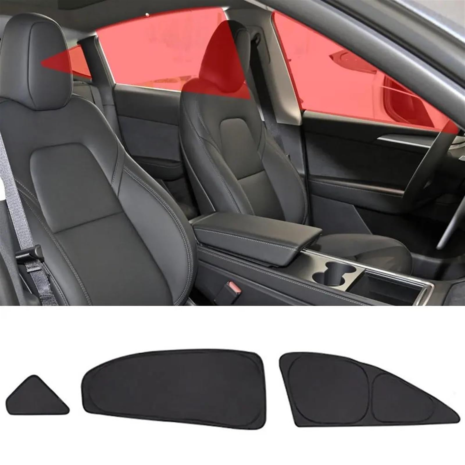 Parasole Finestrino Auto Per Tesla Per Model Y Parasole Per Finestrini Laterali Auto Visiera Parasole Parabrezza Anteriore Posteriore Protezione La Privacy Schermo