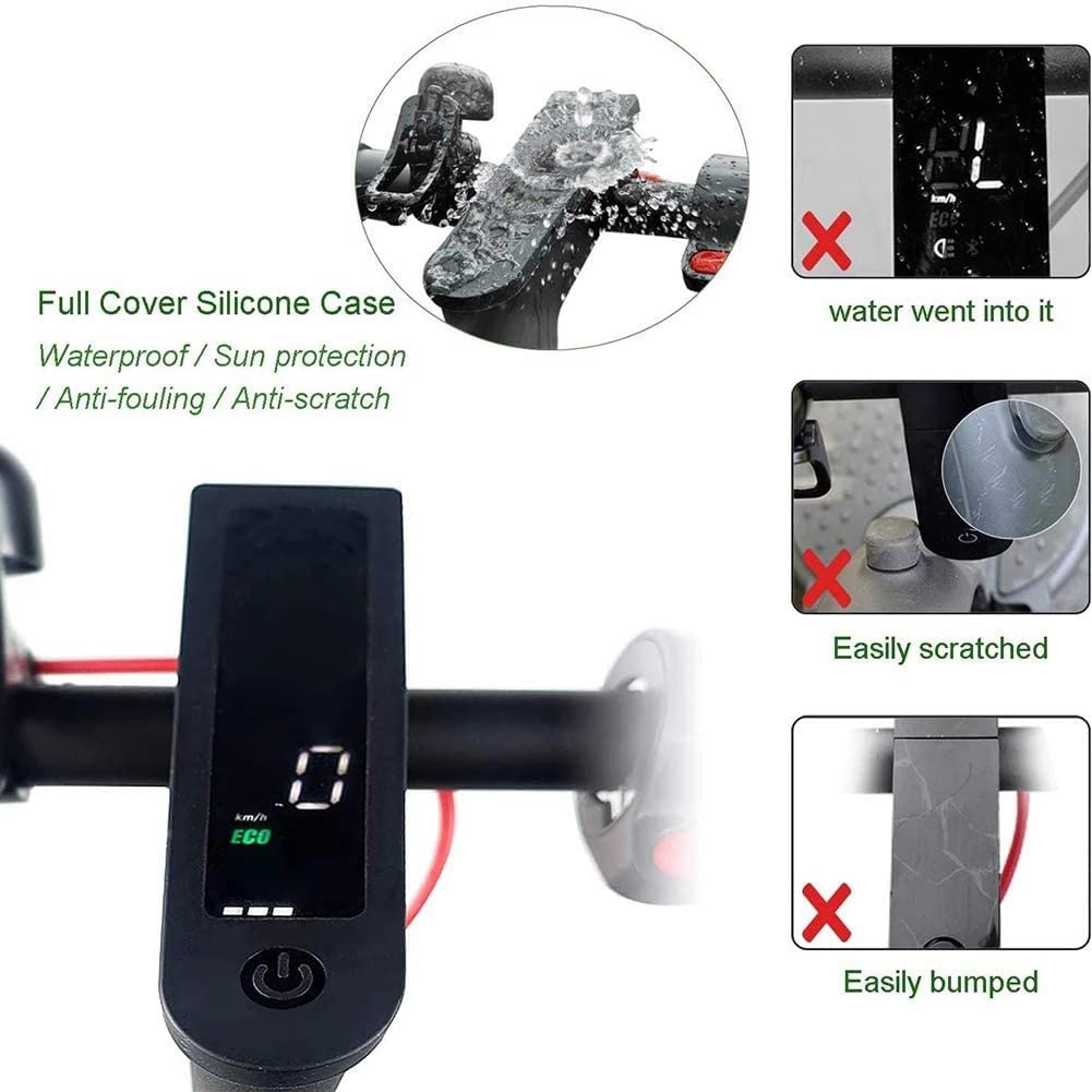 Regenabdeckung aus Gummi für Display,Silikonhülle für LED Anzeige,Scooter Dashboard Silikonhülle,Transparente Abdeckung des Displays,Zubehör für Elektroroller,für Xiaomi/M365/Pro Elektroroller