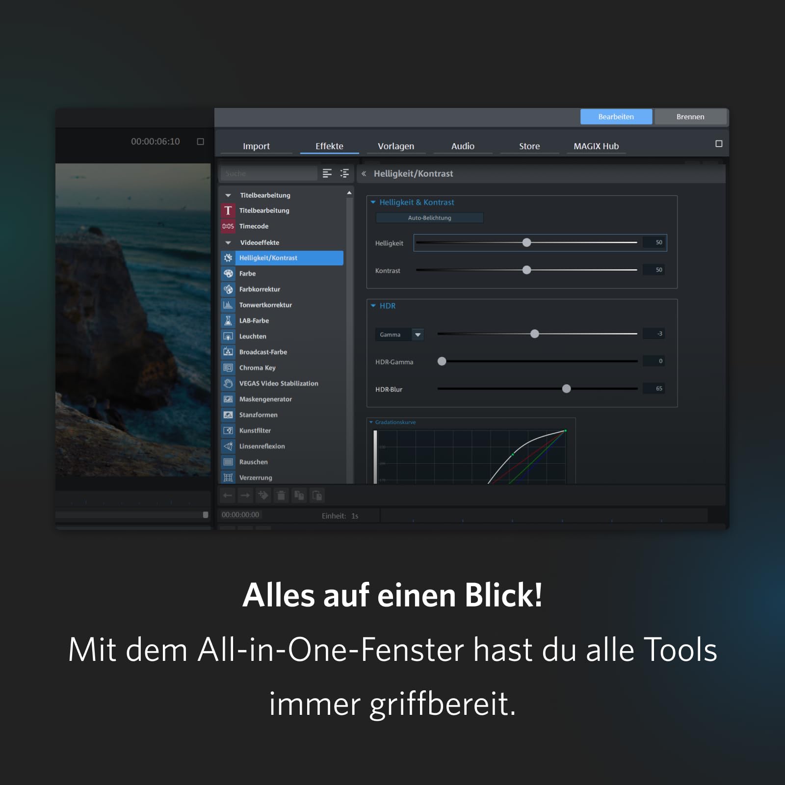 MAGIX Video Pro X16 - Kreative Videobearbeitung I Videobearbeitungsprogramm I Videoschnittprogramm I Windows 10 / 11 I 1 Volllizenz für 2 Geräte als praktischer Sofortdownload