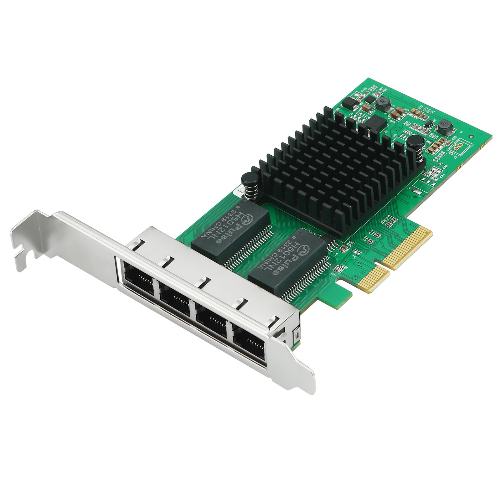 Adattatore di rete Gigabit Ethernet (NIC) con chip Intel I350, scheda di rete Ethernet PCI Express NIC, porte RJ45 in rame, PCI Express 2.1 X4, paragonabile a Intel I350-T4