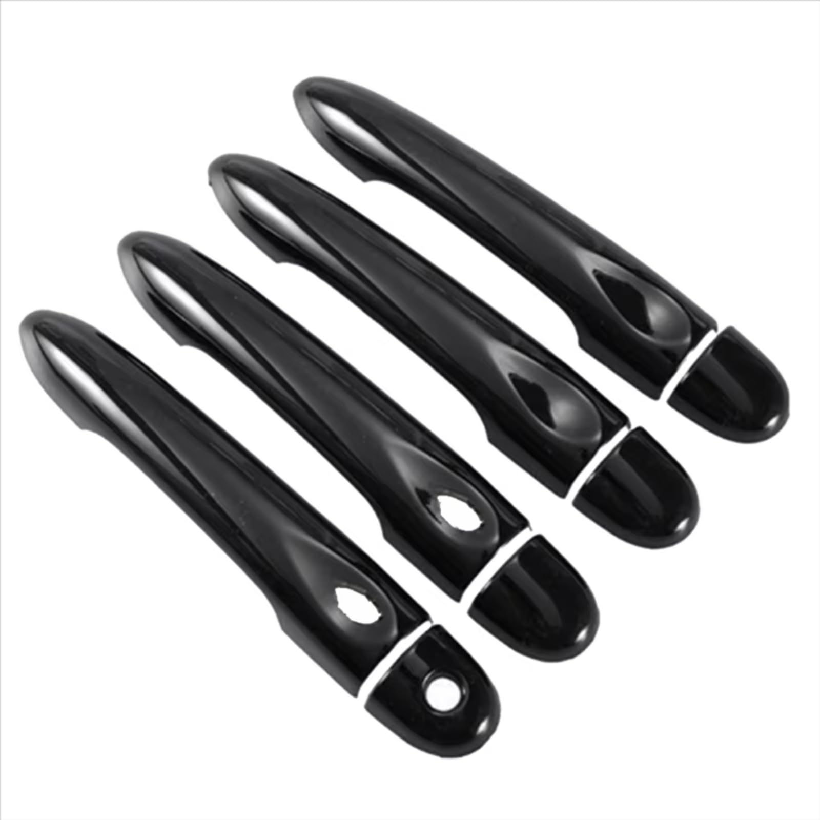 Dspolimv One Color Outer Door Handle Cap Compatible With Benz For Smart 453 For Forfour 2016-2021 Car Exterior Door Handle Cover Trim Parts Gloss