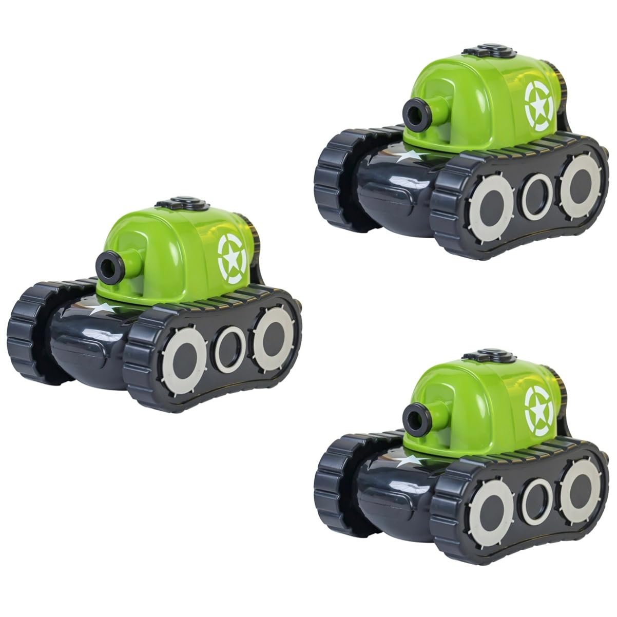NUOBESTY 3St Cartoon Handkurbel Bleistiftspitzer Kindergarten Lernutensilien (grüner Tank) automatisch Anspitzer für Augenbrauenstifte bleistift anspitzer bleistiftanspitzer werkzeug
