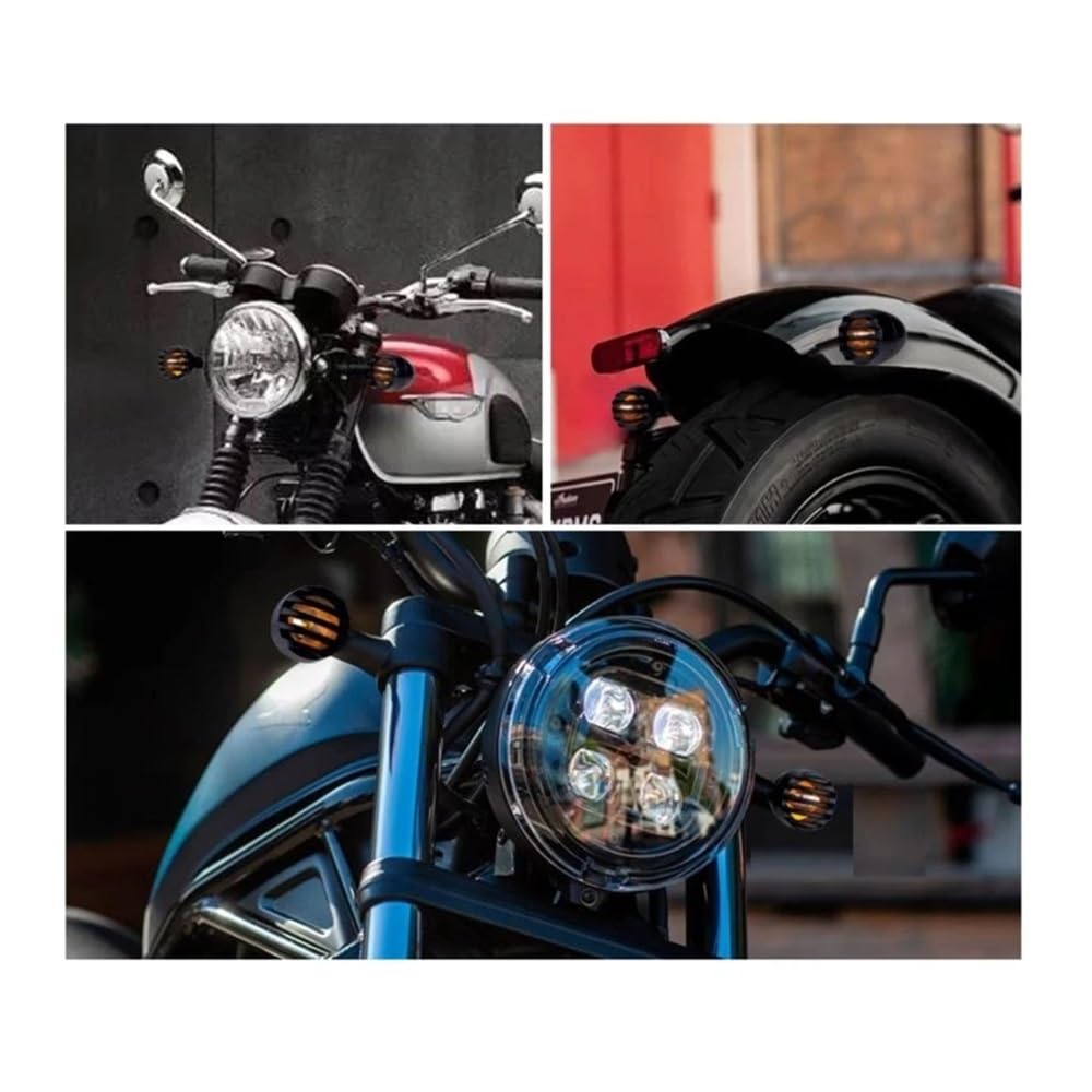 ZHANGTONG Intermitentes para Moto, Lámpara de luz Intermitente de Flujo secuencial para Motocicleta, 12V, 2 uds.