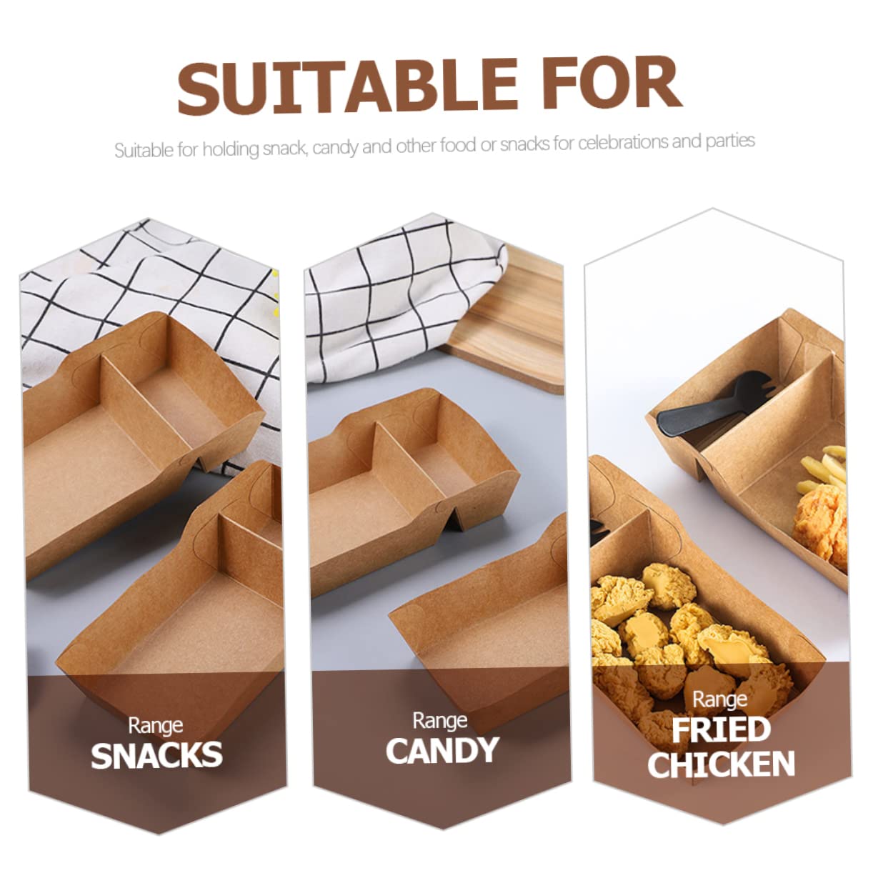 OUNONA 50Pcs Oil Snack Boxes for Parties Paper Containers for Snacks Candies Marshmallows More for Festive Table Decorations present Packaging