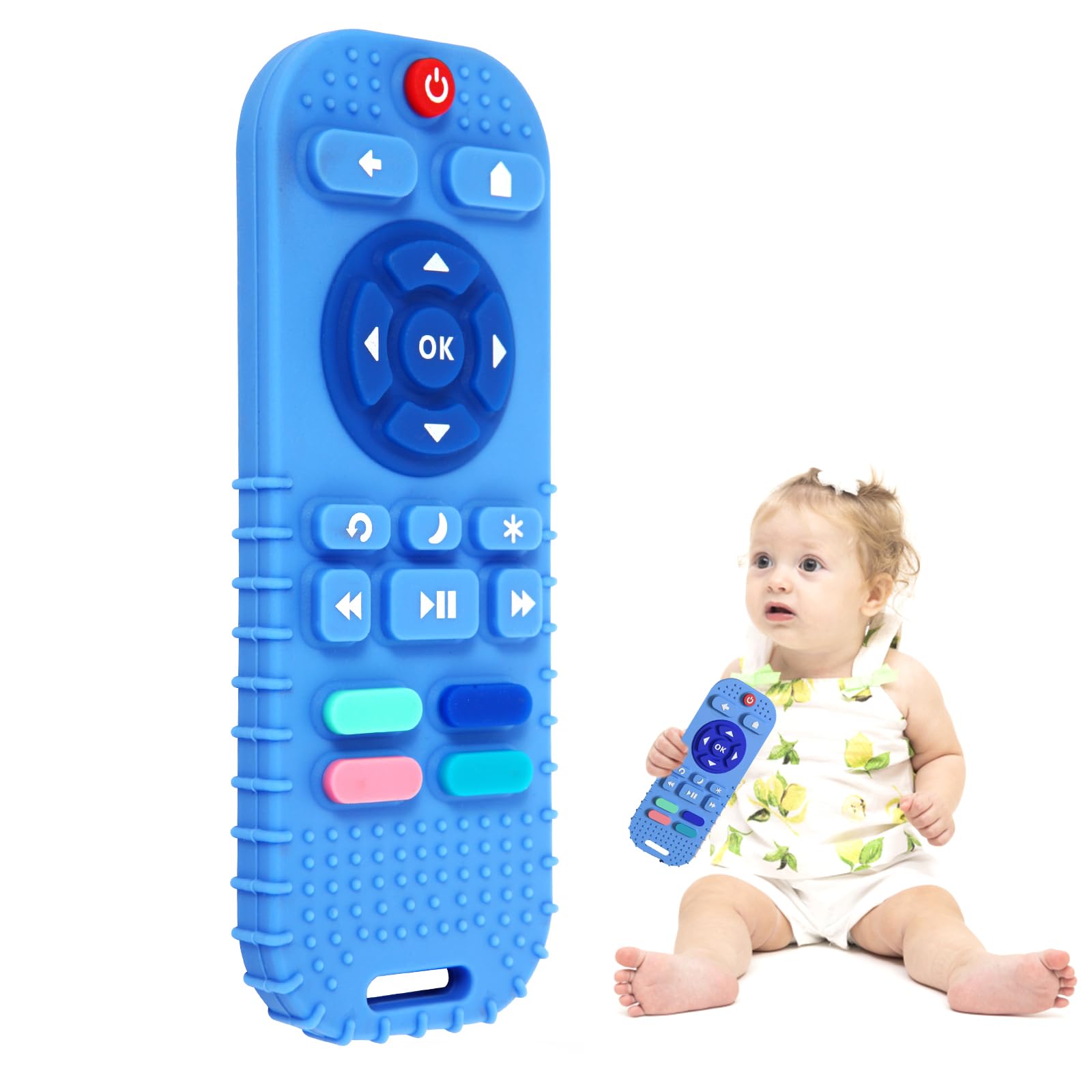 Silicone Teething Toys for Babies 0-6 Months, Teethers for Babies 6-12 Months