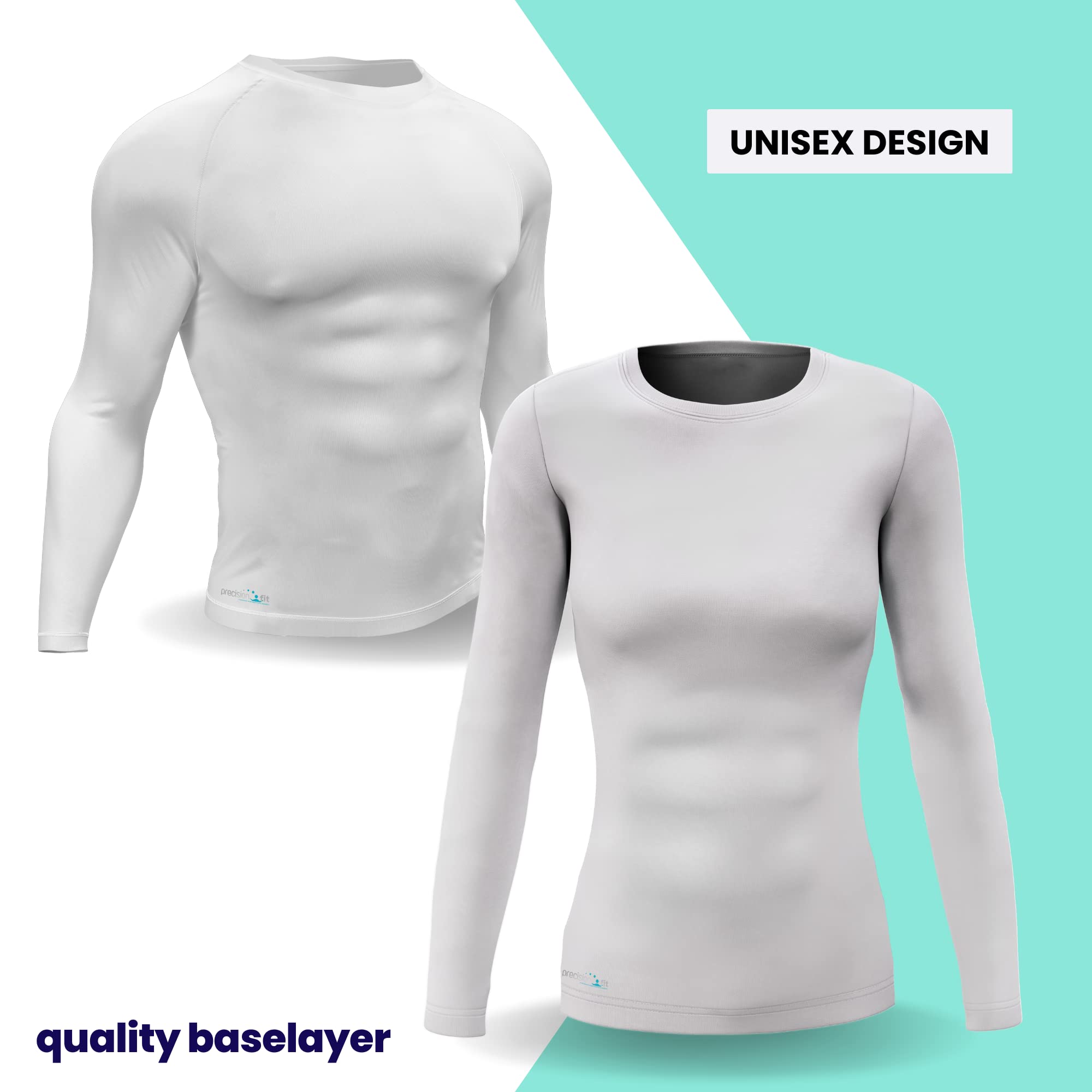 Precision Essential Base Layer Maglia a Maniche Lunghe. Unisex - Bambini e Ragazzi (Pacco da 1)