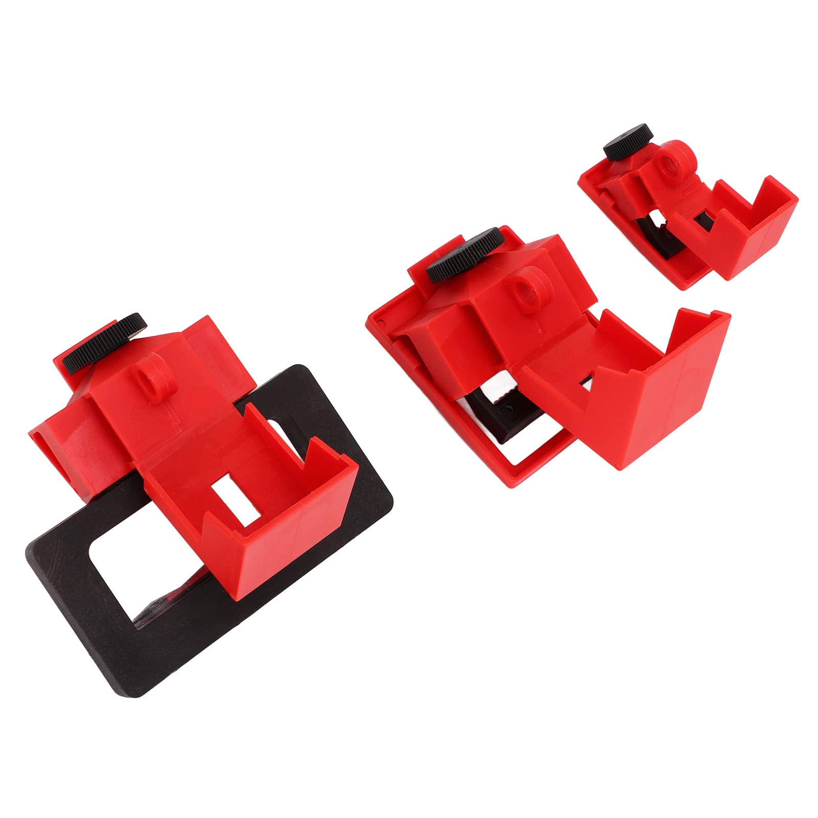 Kit de bloqueo de disyuntor Dispositivo de bloqueo de un solo polo Abrazadera en hardware de nailon 12 piezas Herramientas de etiquetado de equipos de seguridad de seguridad