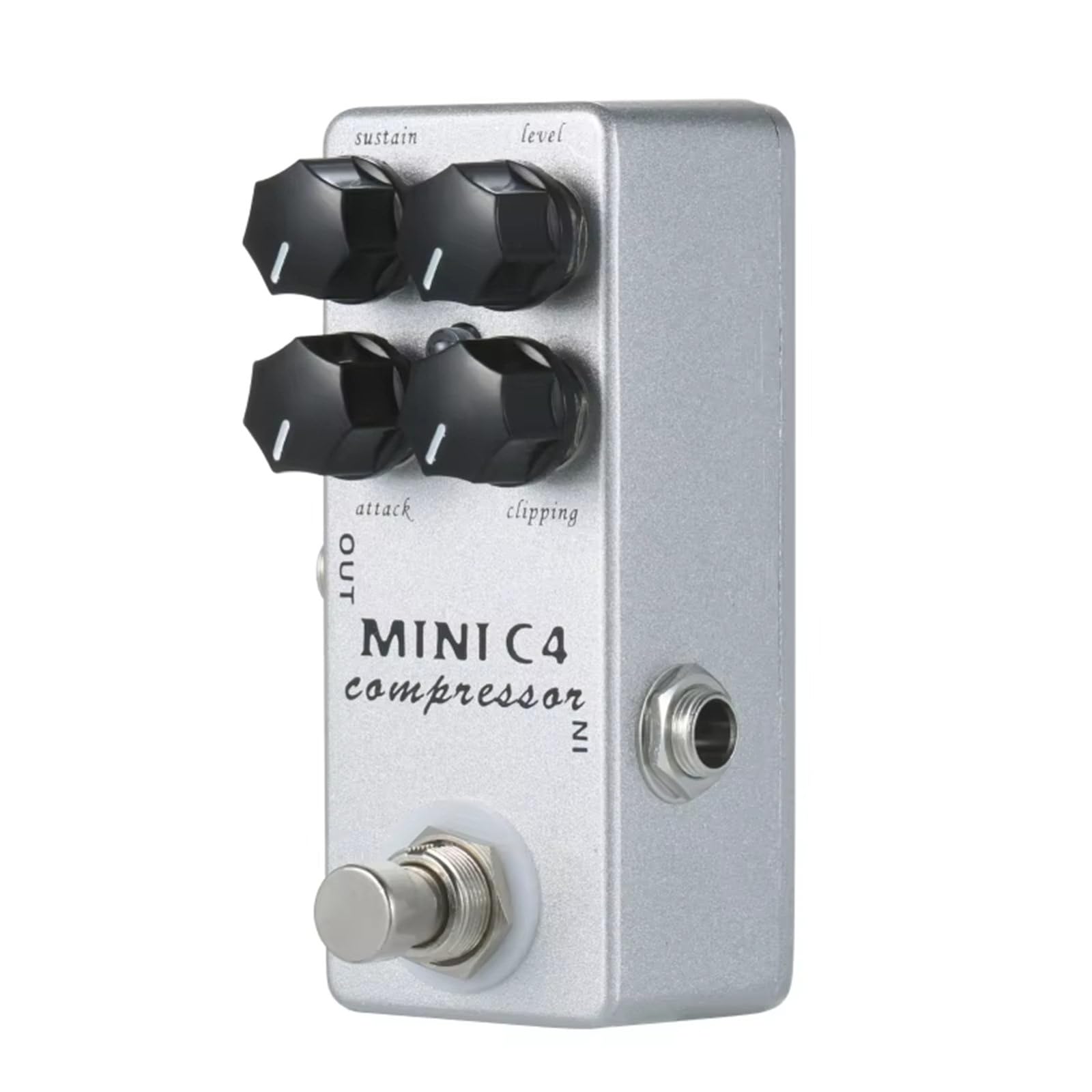Pedal de efectos de guitarra con 4 modos de efecto, compresor compacto, pedal de efectos de guitarra para procesadores de efectos, mezclador de sonido de trémolo para procesadores, mezclador de sonido