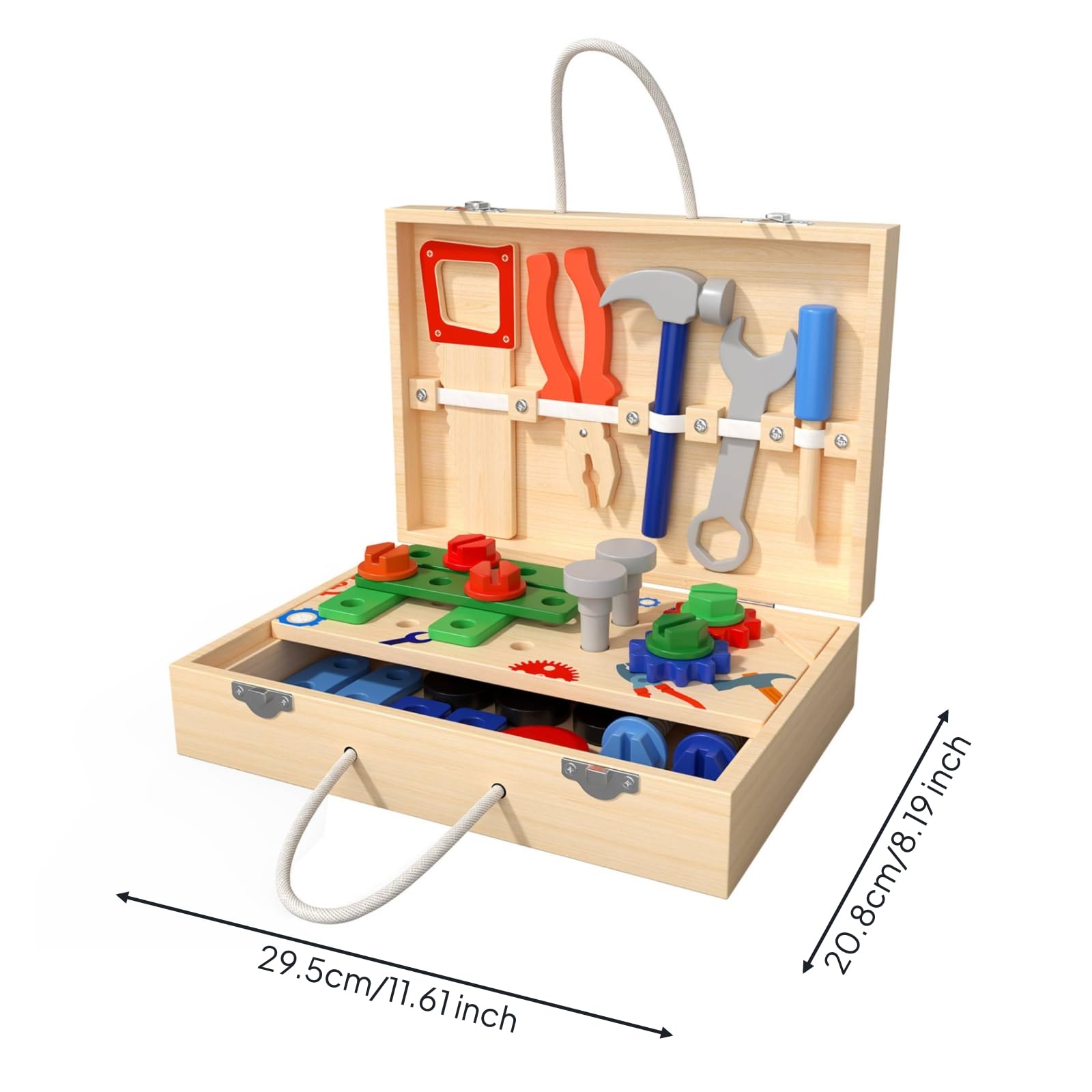 Bricolage en Bois | Portable, pédagogie Active, Jeu D'imitation Bricolage, pr École Maternelle