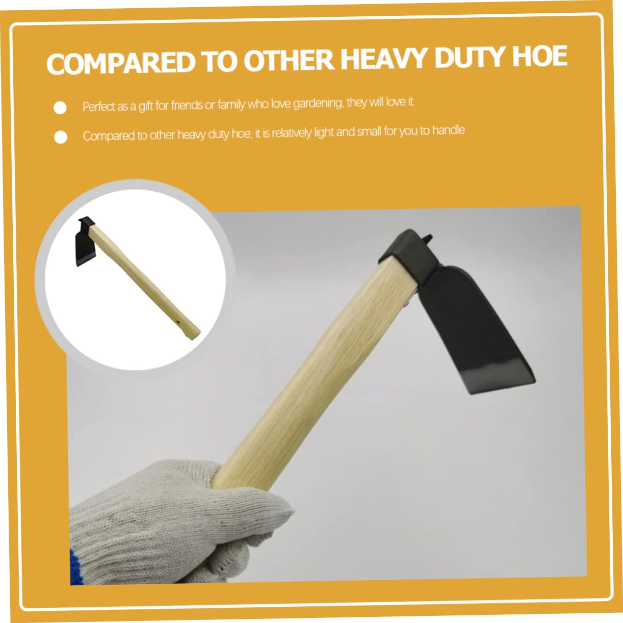 SUPVOX Y Madera Duradera Para Jardinería Mango Ergonómico Para Mano y Muñeca Herramienta De