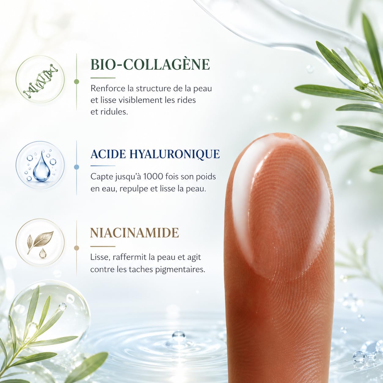 Leaf Cosmetic Masque Purifiant Visage Avec Collagène Et Tea Tree Pour Texture De Peau Affinée (3 boîte – 12 pièces)