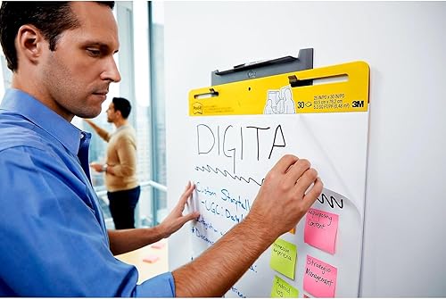 Miniatura 6 de Post-it EH5592PK - Caballete de pared, montaje adhesivo, plástico, humo, paquete de 2