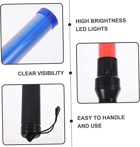 Miniatura 6 de Cabilock Luminous Traffic LED Cheering Stick for Concerts Events and Safety Signaling Reusable Lightweight High Brightness for Efficient Traffic