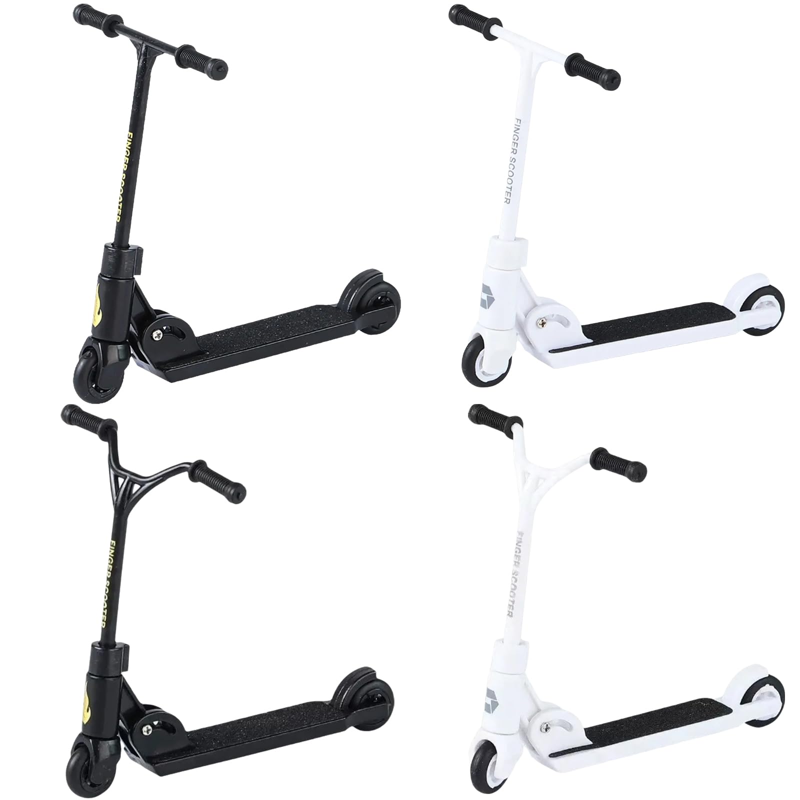BAUCH 4 pezzi mini monopattino,set monopattino da dito,skateboard da dito, bici per imparare, mini monopattino da stunt,per bomboniere,riempitivi per fotografie
