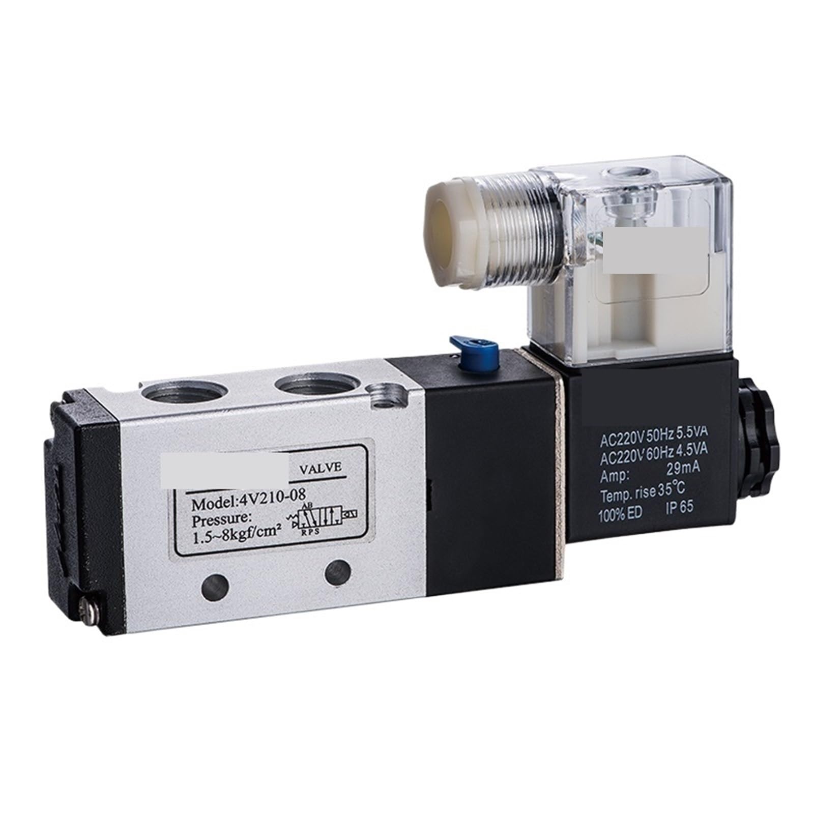 Uyqukggpsn 4V210-08 1Pcs Pneumatic Solenoid Valve Model:4v110-06 Dc24v 3.0W Ac220vhz 5.5Va(,110V)
