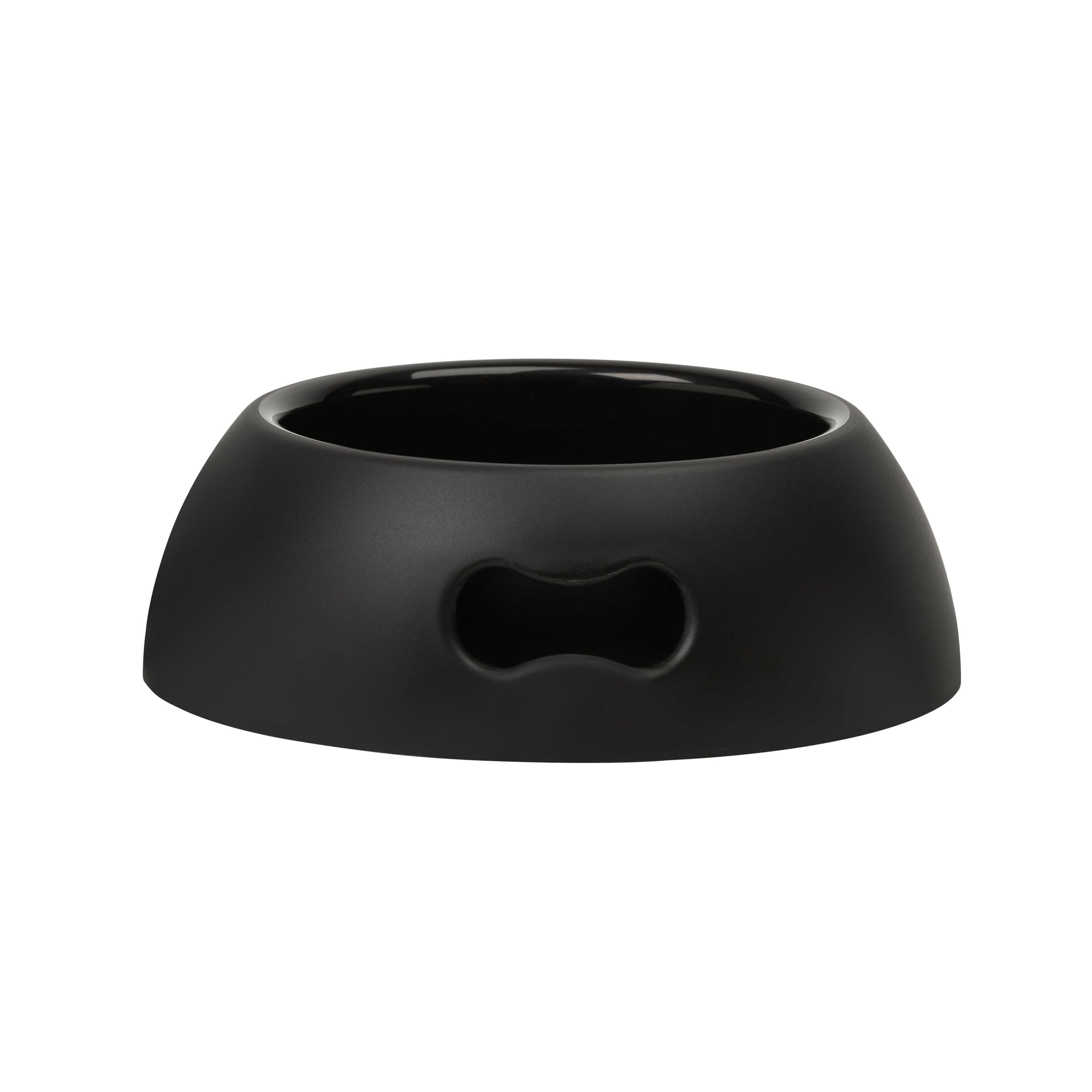 United Pets Pappy Ciotola Grande per Cani, Eco-Friendly, di Design, Made in Italy, Nera, Capacità 2200ml