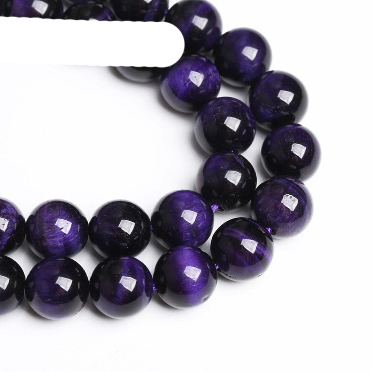 5A naturalne fioletowe tygrysie oko kamień agat koraliki okrągłe luźne perły do produkcji biżuterii DIY bransoletka akcesoria 15 quot; 4, 6, 8, 10, 12, 14 mm-5A, fioletowe tygrysie oko, 14 mm, 27 do