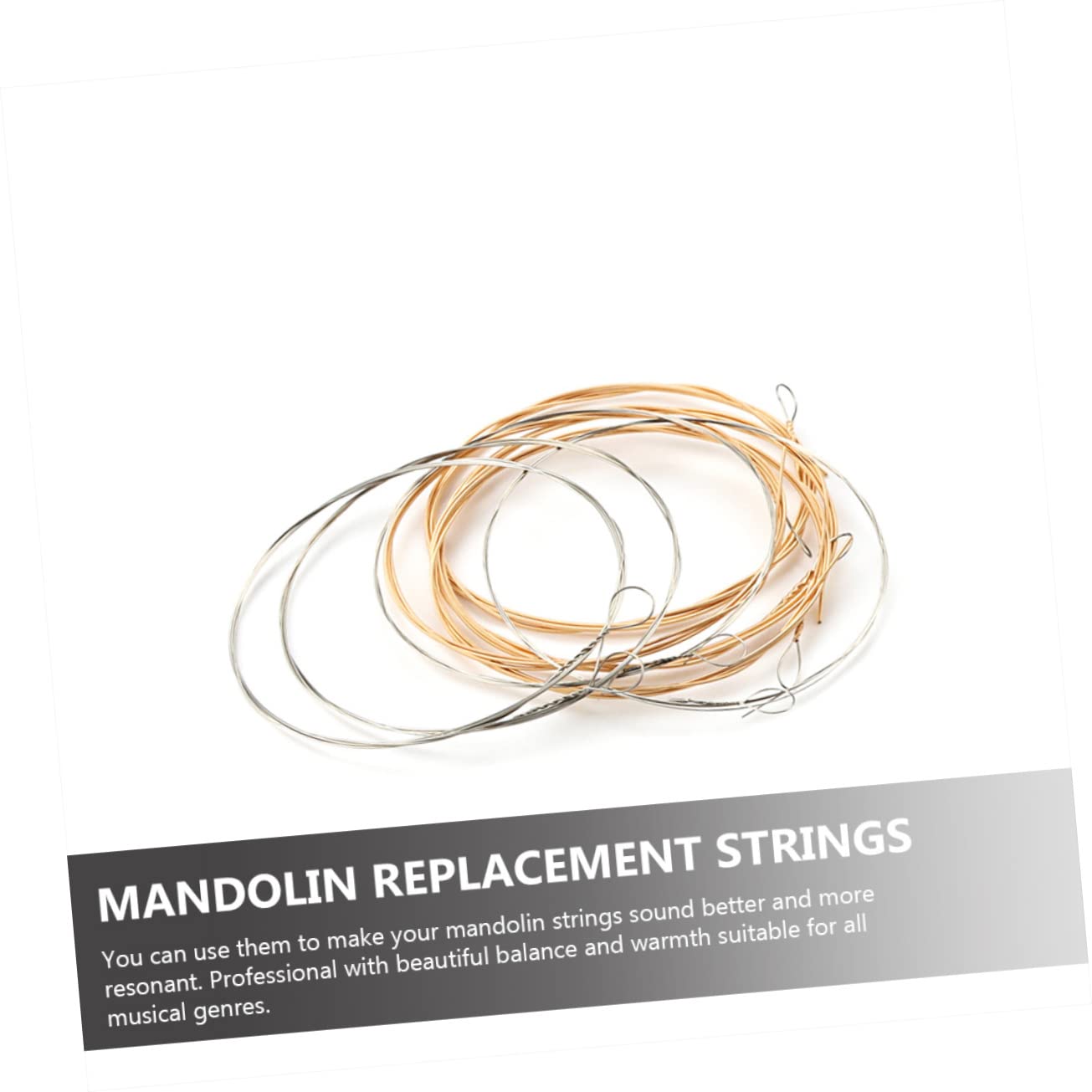 Abaodam 40pezzi Corde Acciaio Per Mandolino Sostituzione Di Corde Metalliche Per Mandolino Con Suono e Potente Per Tutti Generi Musicali