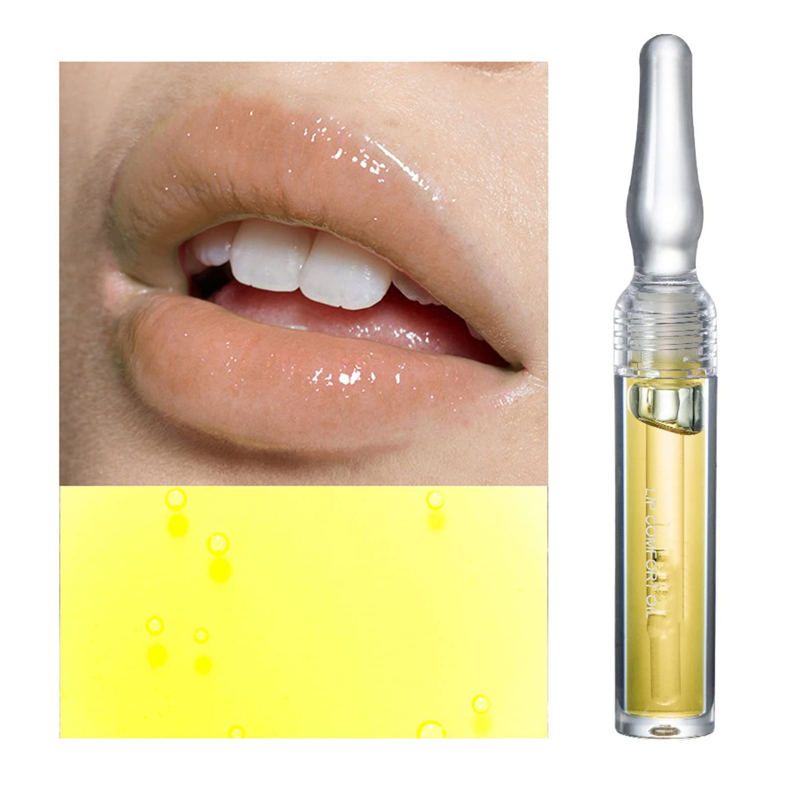 Clear Lip Gloss,Lip Glow Oil Tinted Lip Balm Moisturizing Lipgloss,Light Color Clear Lip Plumper,Lip Enhancer Lip Maximizer Lip Gloss For Fuller & Hydrated Beauty Lip (#05)