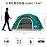 CAMPROS CP 4 Person Tent, Dome Tents for Camping with Rainfly, Waterproof Camping Tent Easy Set Up, Portable Family Tent with Large Mesh Window & Carry Bag for Outdoor Hiking