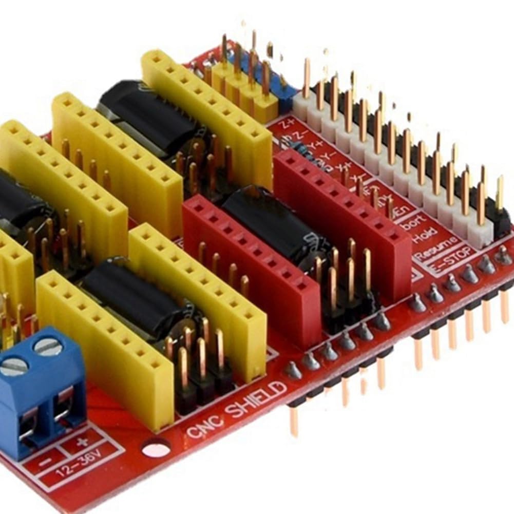 Nema17 4-żyłowy silnik krokowy 17HS4401S + maszyna do grawerowania CNC-Shield V3 + zestaw do drukarki 3D z płytą przedłużającą kontrolera A4988 4-częściowy