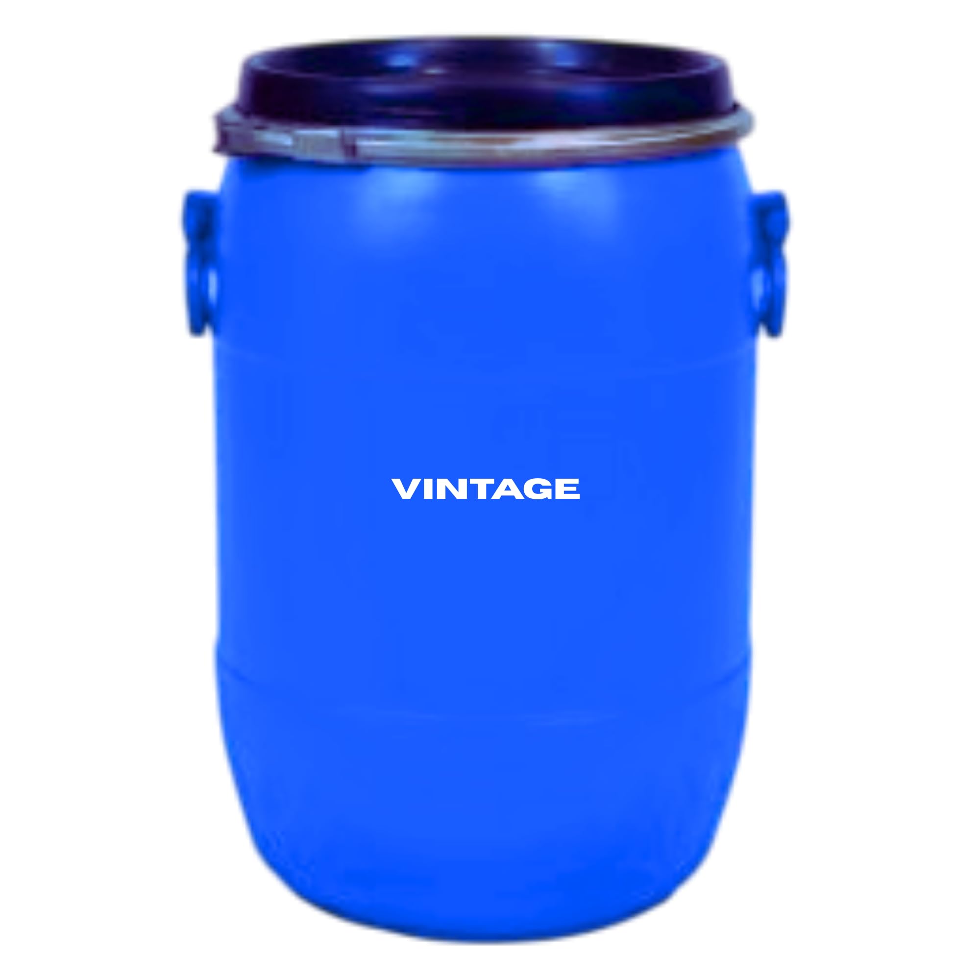 Vintage Drum 50 Liter | Water Storage Drum | Unbreakable | Blue PVC | Chemical Storage Plastic| Leak Proof (50 Liter) Round Cap-image-29